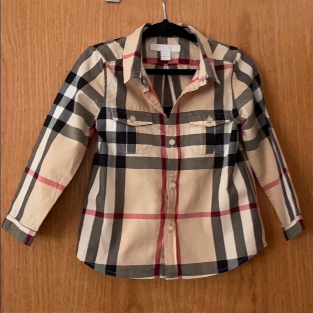 Burberry shirt size 2Y